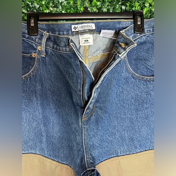 Columbia Size 36 Tough Mother Brush Briar Guard Denim Jeans Men’s Hunting - Picture 4 of 8